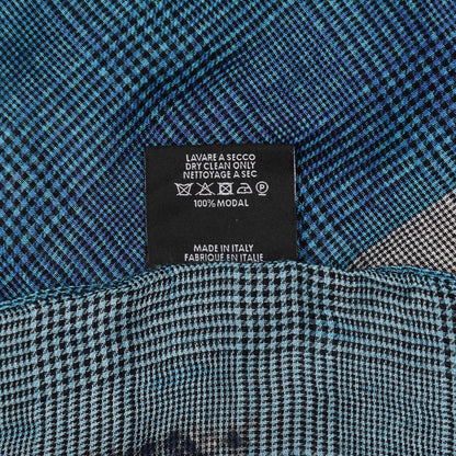 Gucci Modal Fringe Scarf Blue Grey 5 of 5