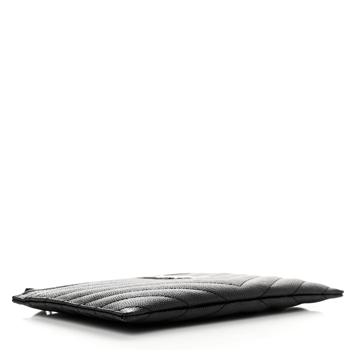Grain De Poudre Chevron Monogram Bill Pouch Black