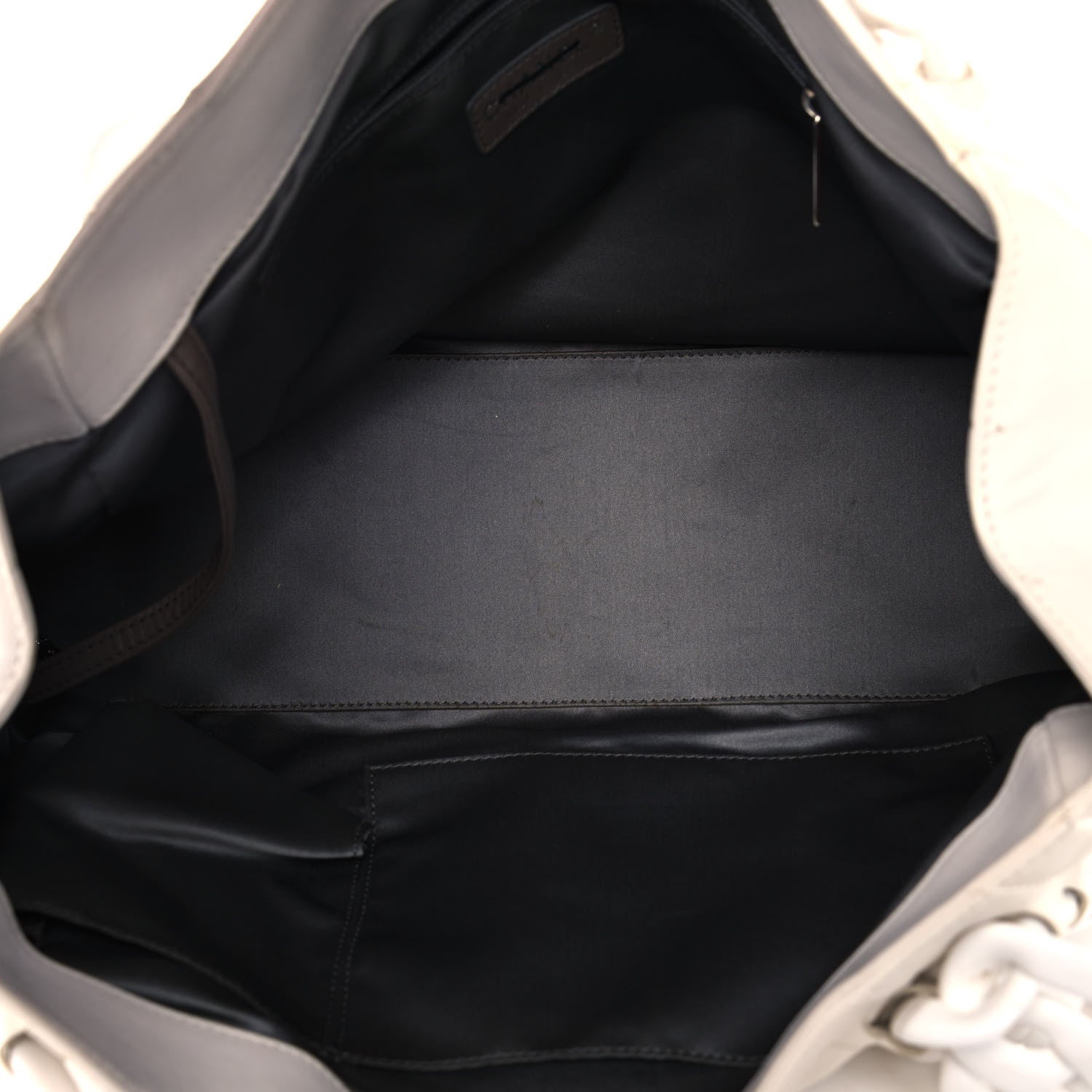 Chanel Calfskin Modern Chain Rhodoid East West Tote White 5 of 15