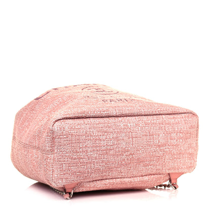 Chanel Canvas Large Deauville Backpack Pink 3 of 12