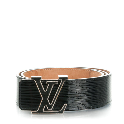 Louis Vuitton Epi Electric 40mm LV Initiales Belt 80 32 Black 1 of 7