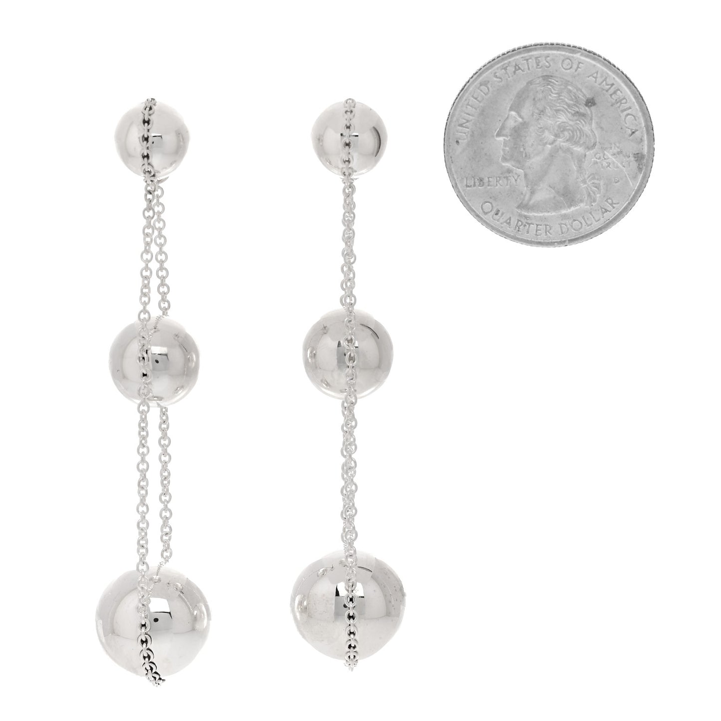 Sterling Silver HardWear Triple Drop Earrings