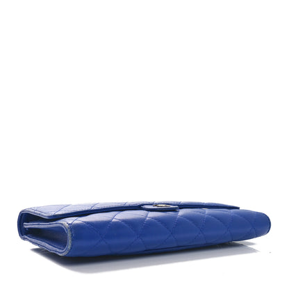 Chanel Lambskin Quilted Travel Wallet Royal Blue 5 of 11