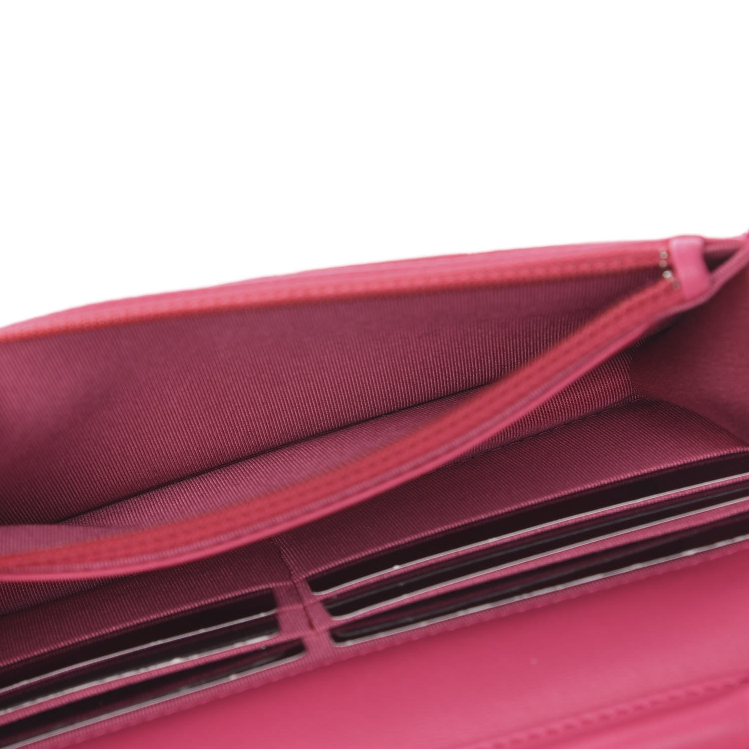Chanel Lambskin Quilted Wallet On Chain WOC Pink 5 of 13