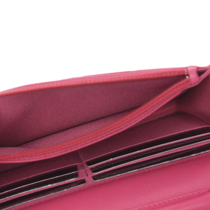 Chanel Lambskin Quilted Wallet On Chain WOC Pink 5 of 13