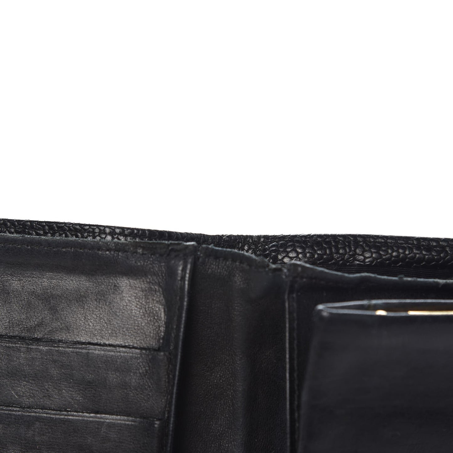 Caviar Timeless CC French Wallet Black