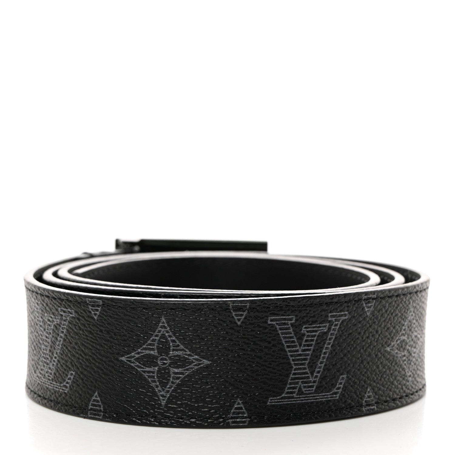 Louis Vuitton Monogram Eclipse 40mm Reversible LV Initiales Belt 90 36 Black 2 of 5