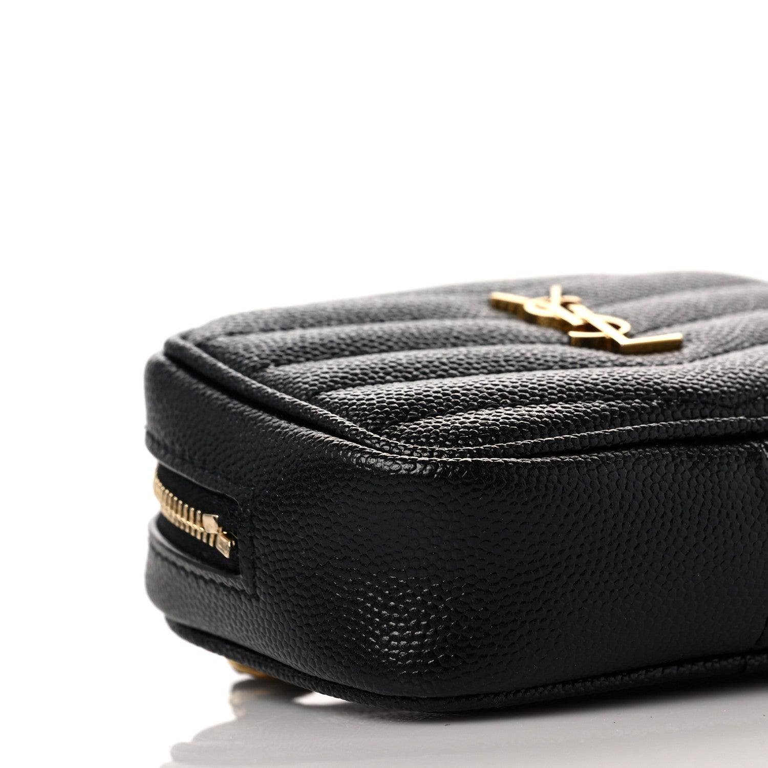 Saint Laurent Grain De Poudre Matelasse Monogram Baby Lou Camera Bag Black 8 of 10