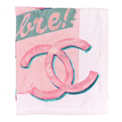 Chanel Cotton Coco Cuba Beach Towel Pink 2 of 5