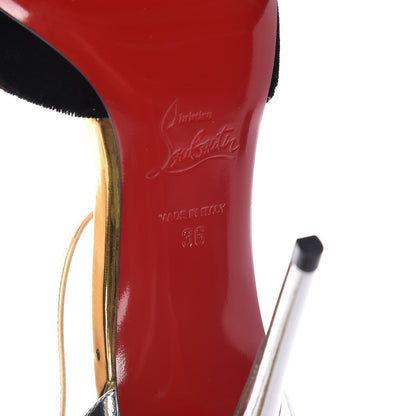 Christian Louboutin Velvet Specchio Galvafiori 100 Ankle Strap Pumps 36 Multicolor 7 of 8