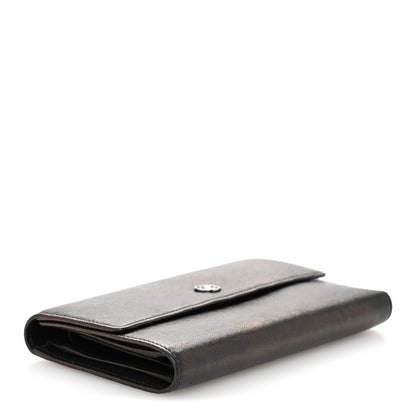 Chanel Calfskin CC Flap Wallet Gris Fonce 4 of 10