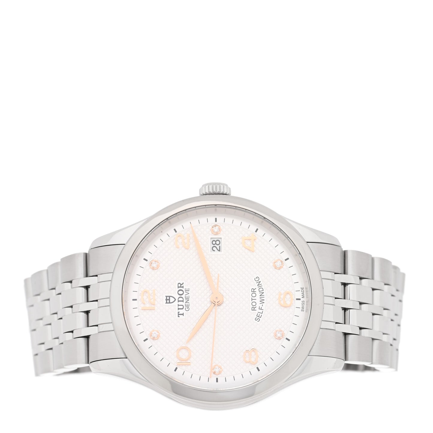 Stainless Steel Diamond 39mm 1926 Automatic Watch White 91550