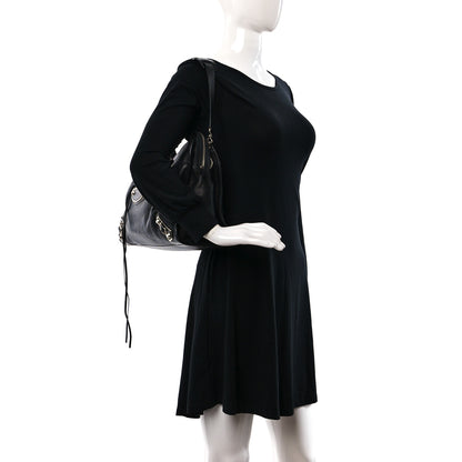 Balenciaga Chevre Silver Metallic Edge Hardware City Black 2 of 8