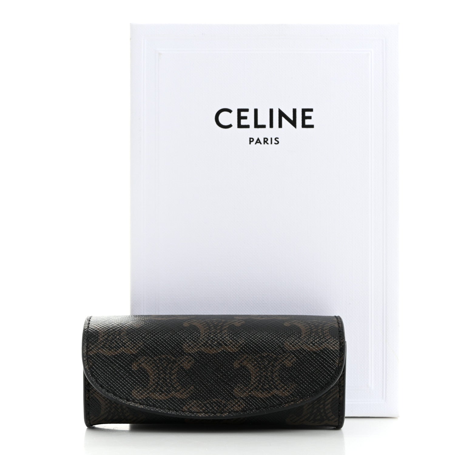 Celine Triomphe Canvas Ring Case Black 10 of 10