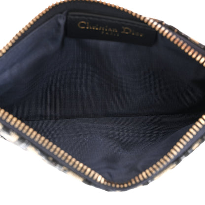 Christian Dior Oblique Saddle Chain Long Wallet Blue 7 of 14