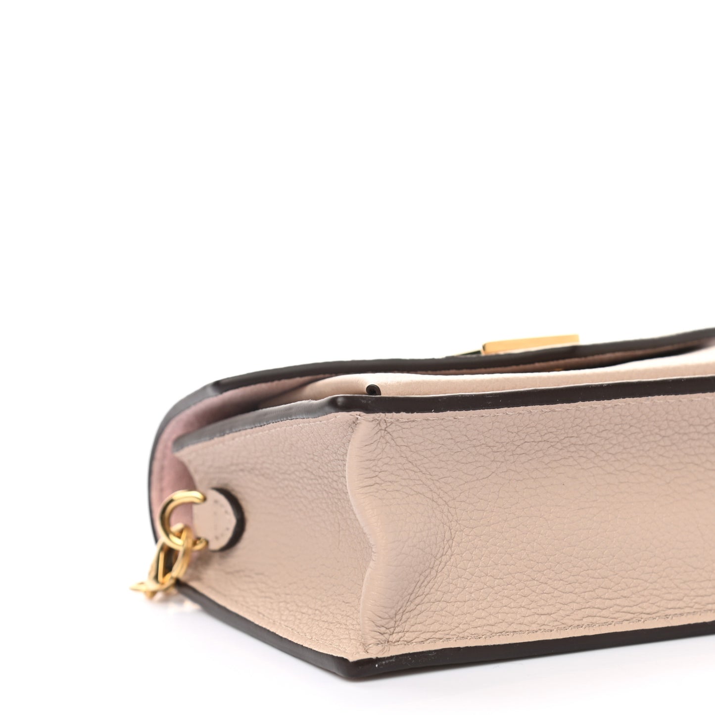 Soft Calfskin Mini My Lockme Chain Pochette Greige