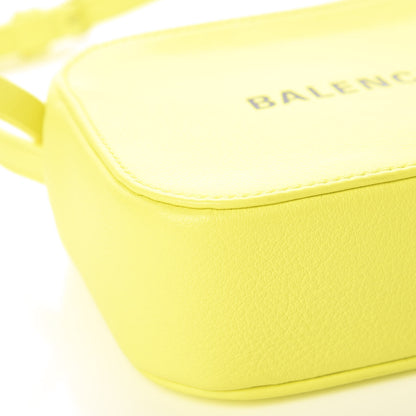 Balenciaga Calfskin Logo XS Everyday Camera Bag Acid Green Black 8 of 9