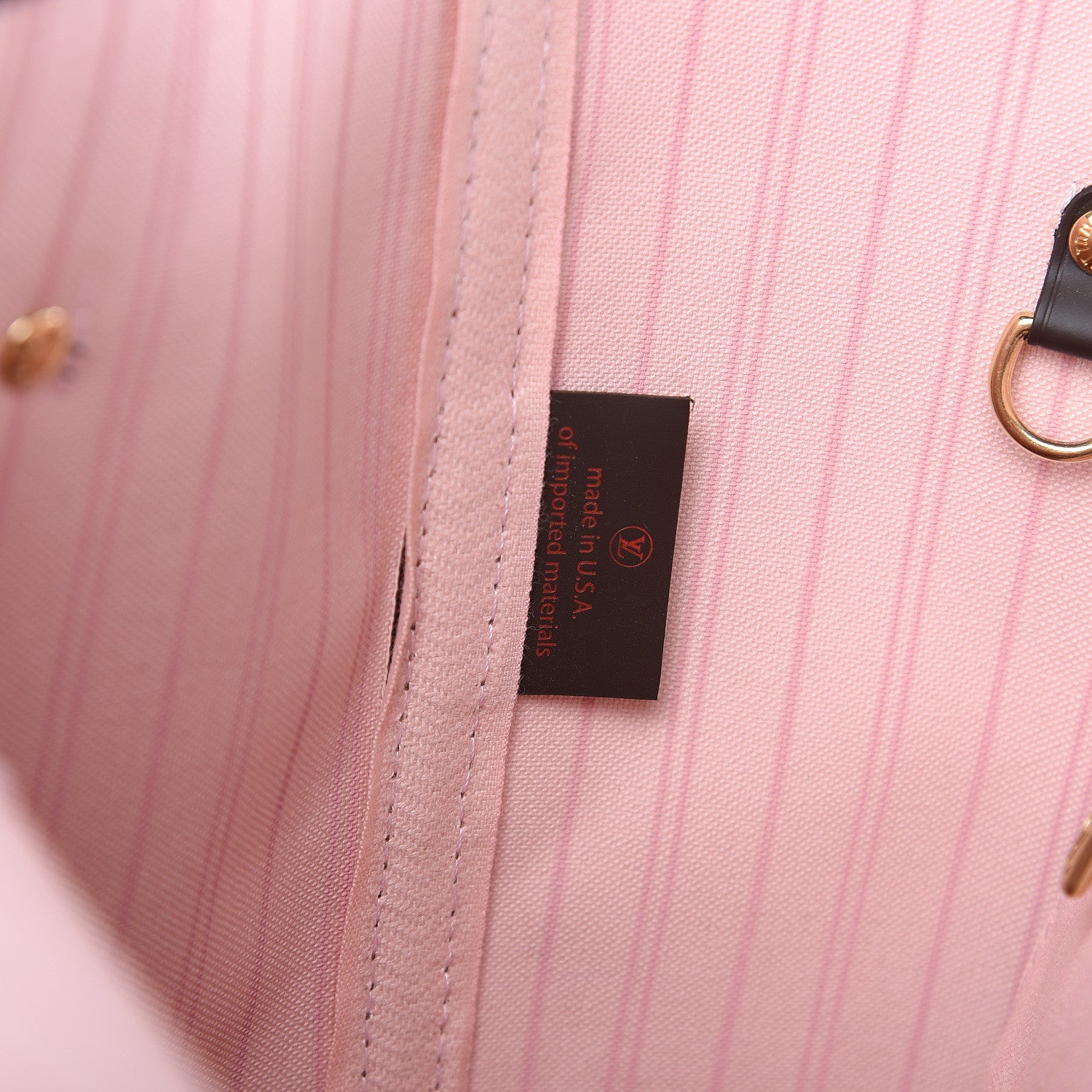 Louis Vuitton Damier Ebene Neo Neverfull MM Rose Ballerine 7 of 10