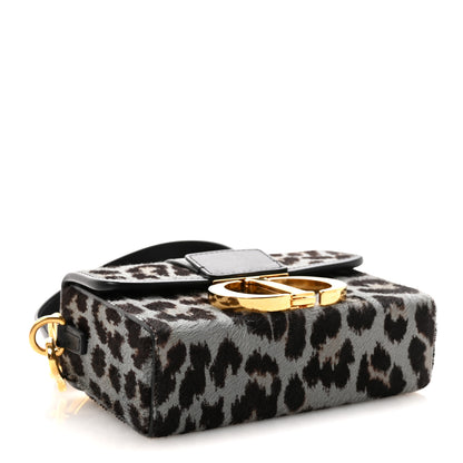 Christian Dior Pony Hair 30 Montaigne Box Bag Blue 4 of 9