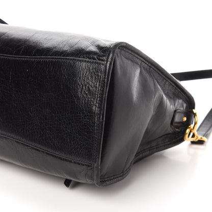 Miu Miu Vitello Shine Zip Tote Black 7 of 9