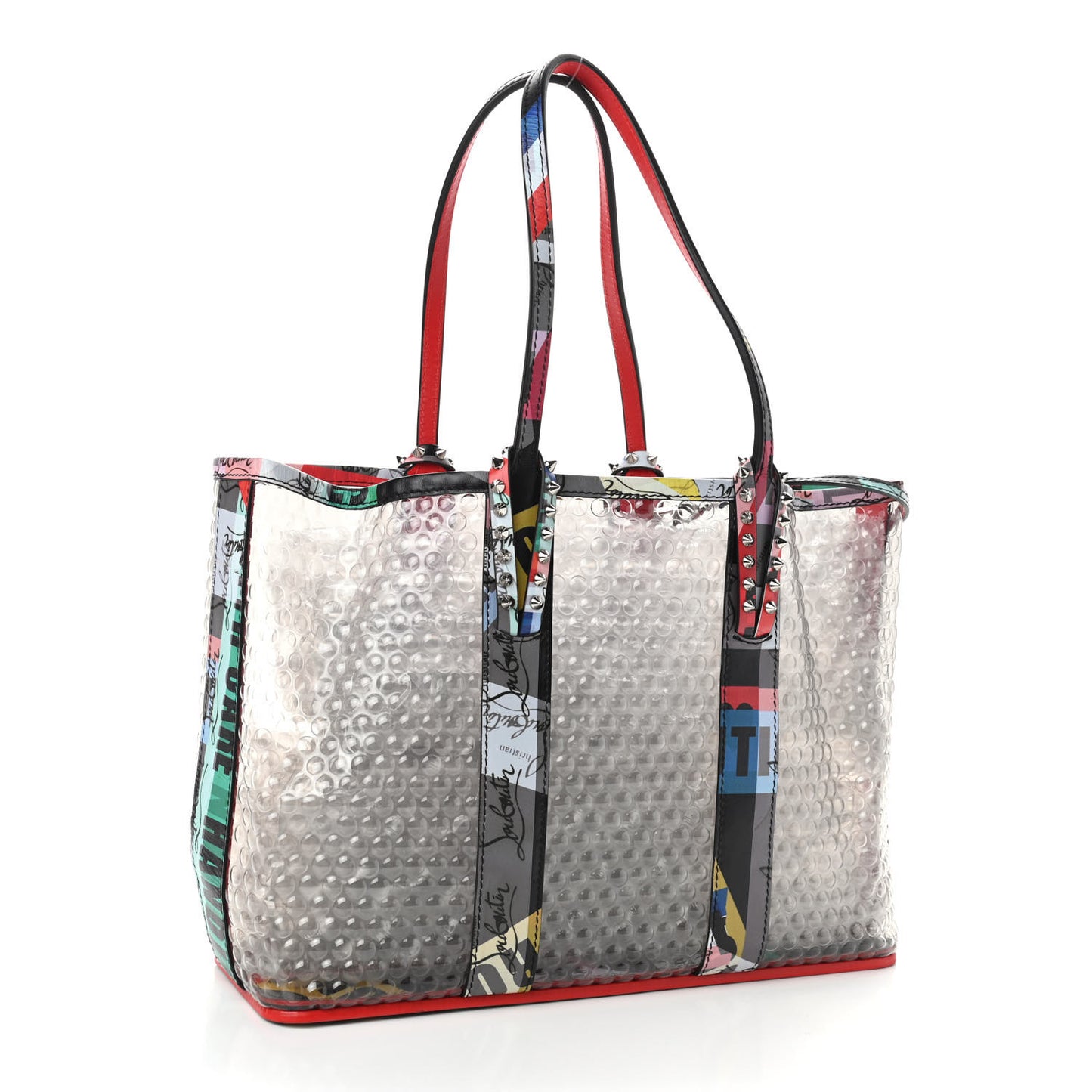 PVC Loubiballage East West Cabata Tote Clear Multicolor