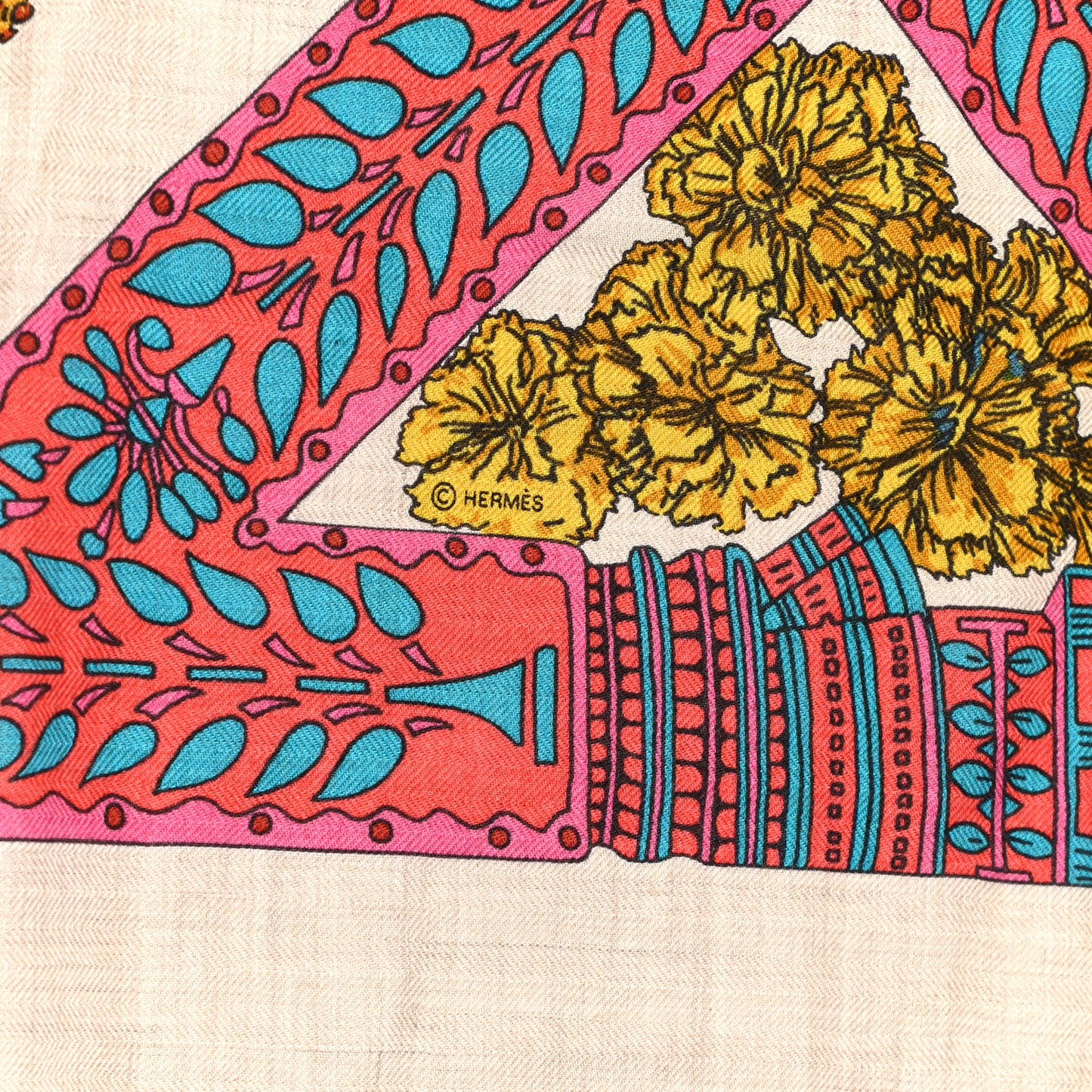 Cashmere Silk La Danse Du Cheval Marwari Shawl 140