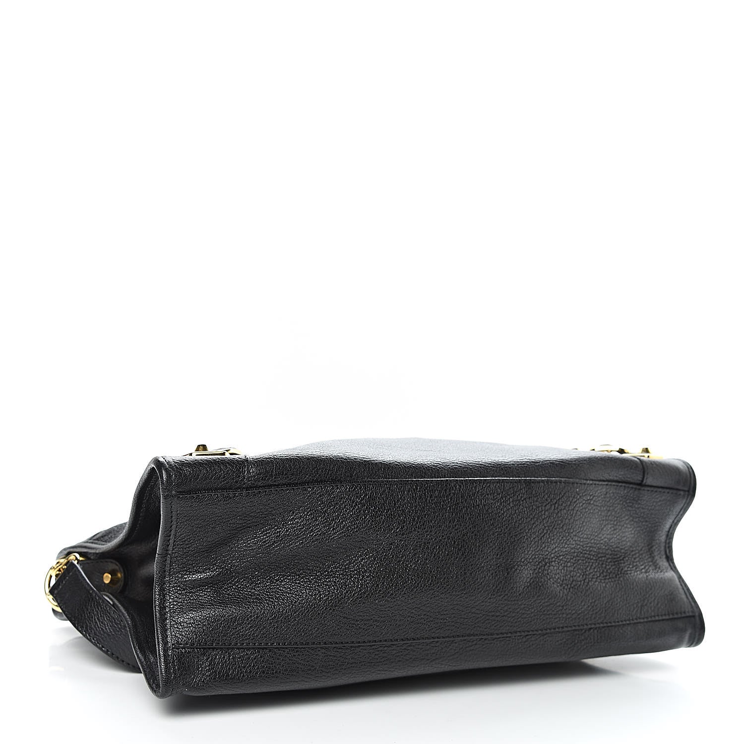 Balenciaga Chevre Gold Metallic Edge Hardware City Black 4 of 11