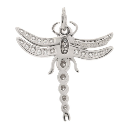 Tiffany Platinum Diamond Dragonfly Pendant 3 of 4