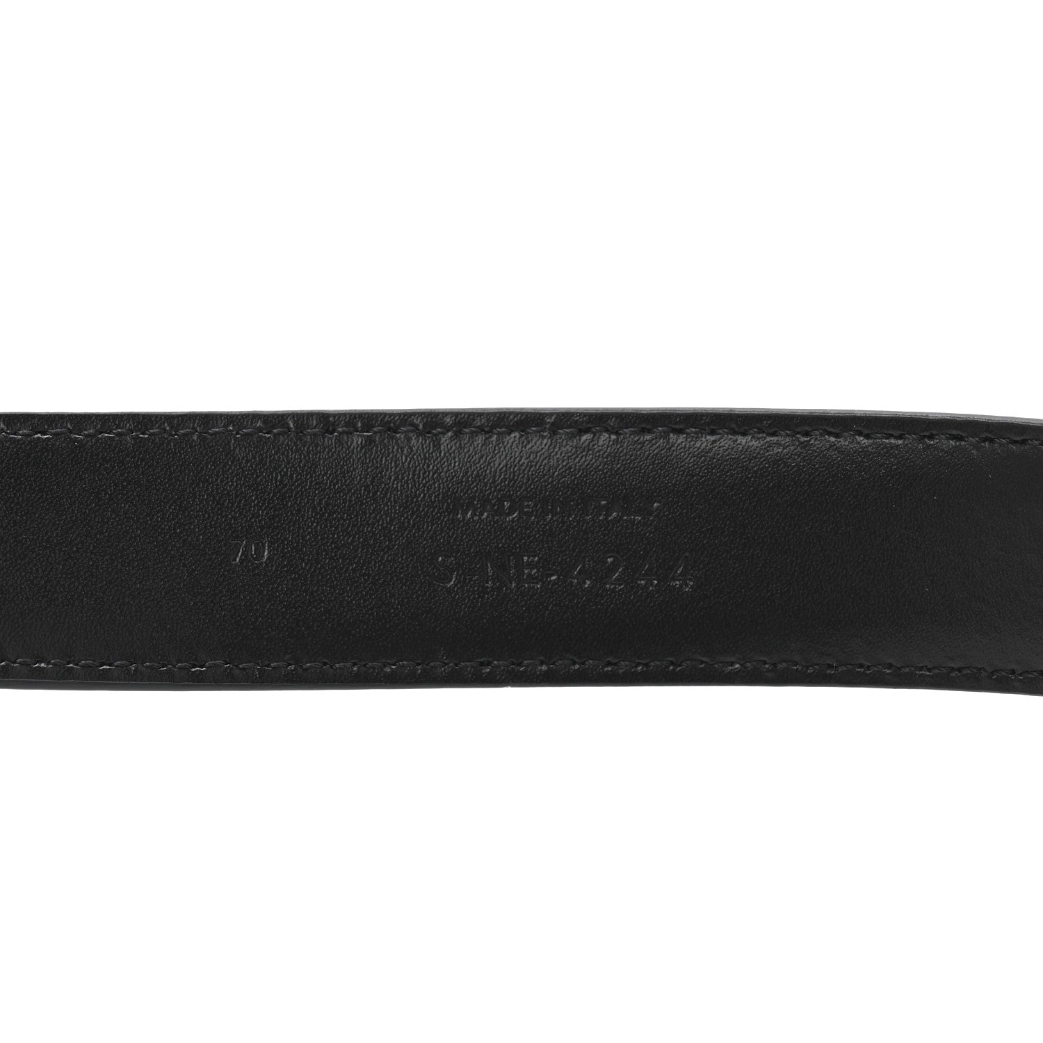 Celine Box Calfskin Medium 25mm Triomphe Belt 70 28 Black 6 of 8