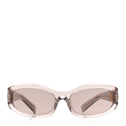 Miu Miu Transparent Acetate Oval Sunglasses SMU14Z Purple 2 of 8