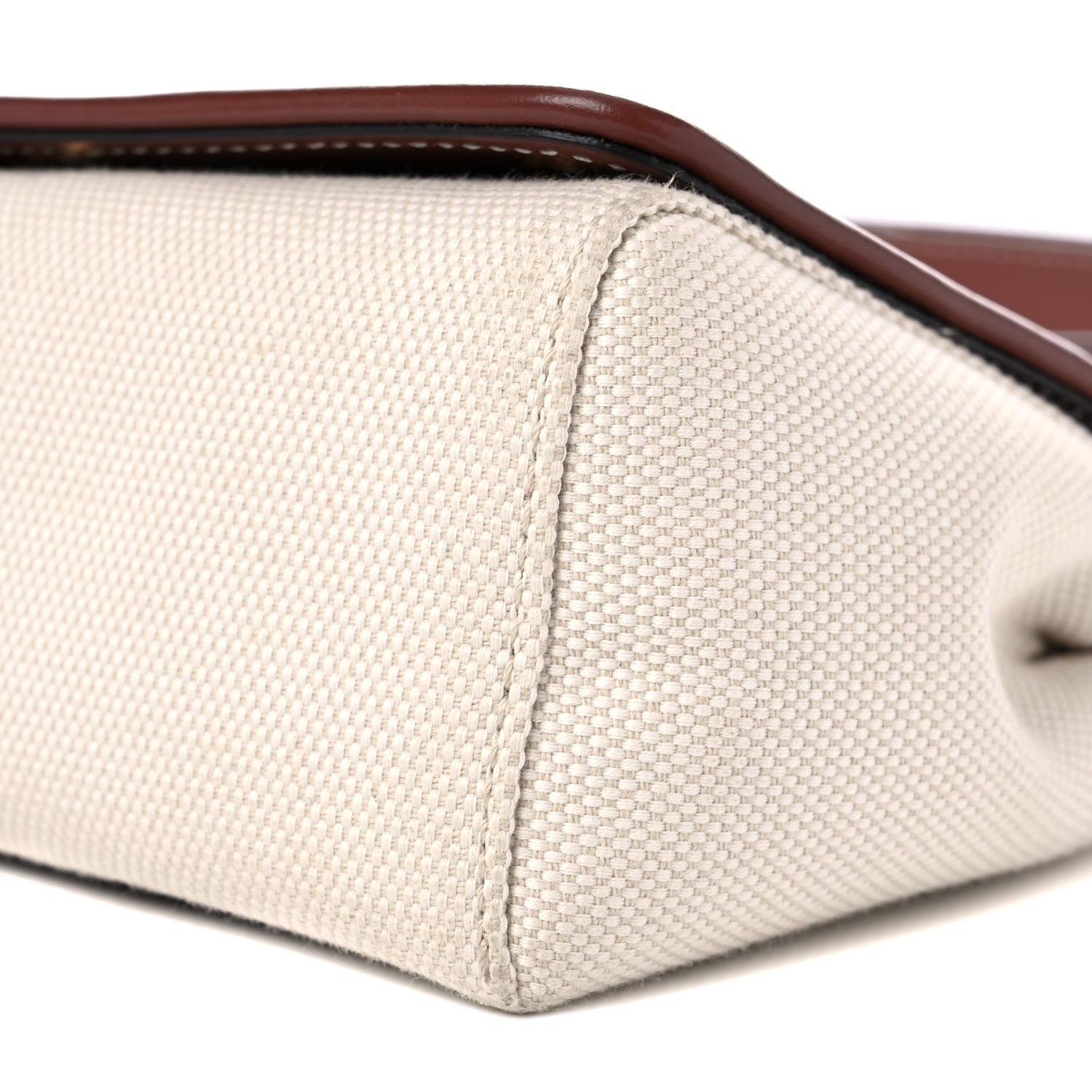 Burberry Calfskin Canvas Horseferry Print Hackberry Crossbody Bag Natural Tan 8 of 15