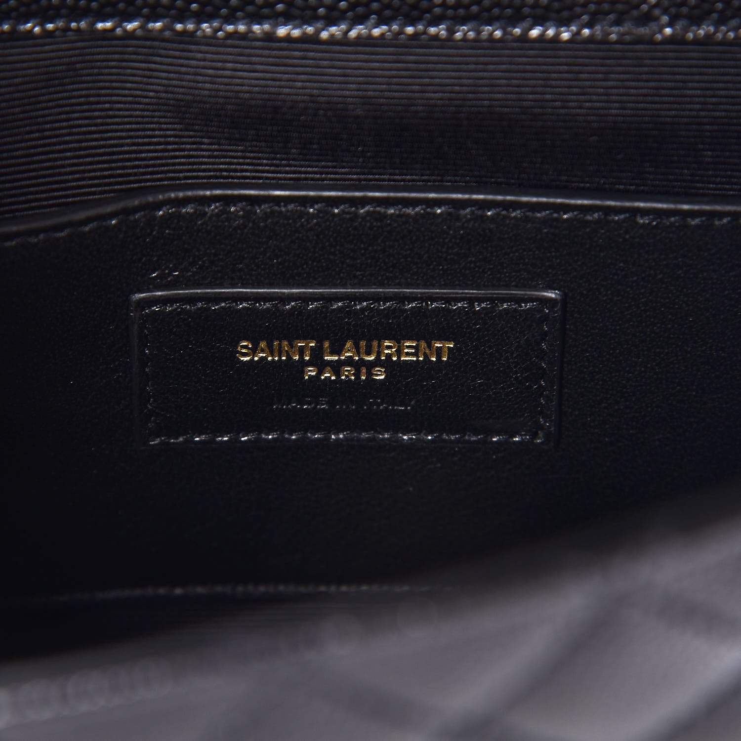 Saint Laurent Grain De Poudre Textured Mixed Matelasse Triquilt Small Monogram Satchel Black 8 of 8