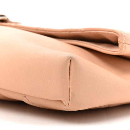 Chanel Lambskin Quilted Grip Clutch Nude 8 of 15