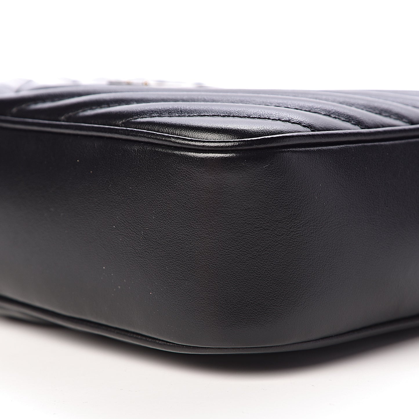 Calfskin Matelasse Monogram Lou Camera Bag Black