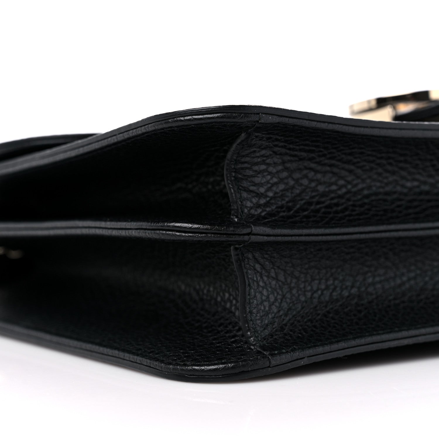 Gucci Dollar Calfskin Interlocking G Shoulder Bag Black 8 of 9