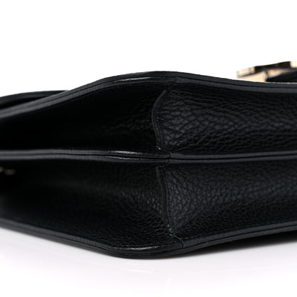 Gucci Dollar Calfskin Interlocking G Shoulder Bag Black 8 of 9