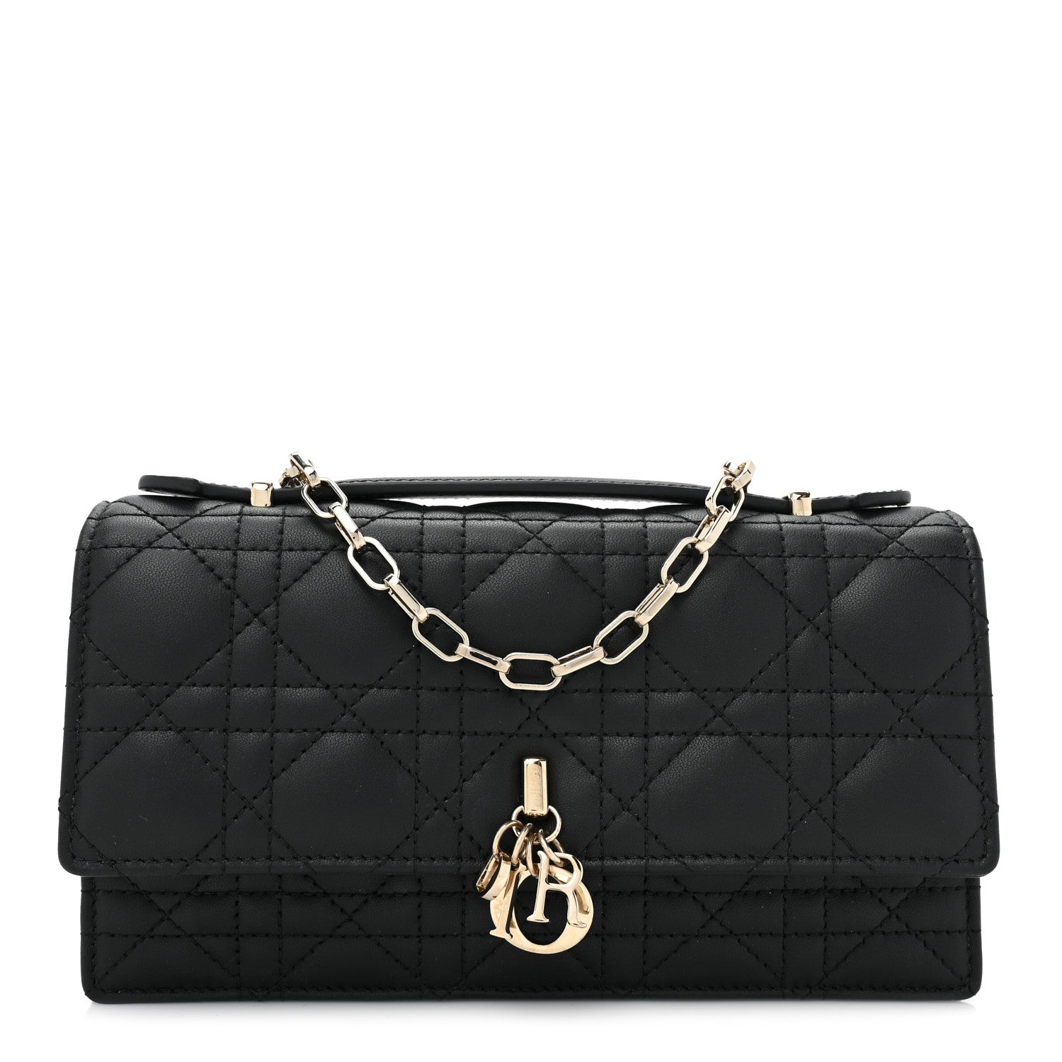 Christian Dior Lambskin Cannage Mini My Dior Bag Black 1 of 9