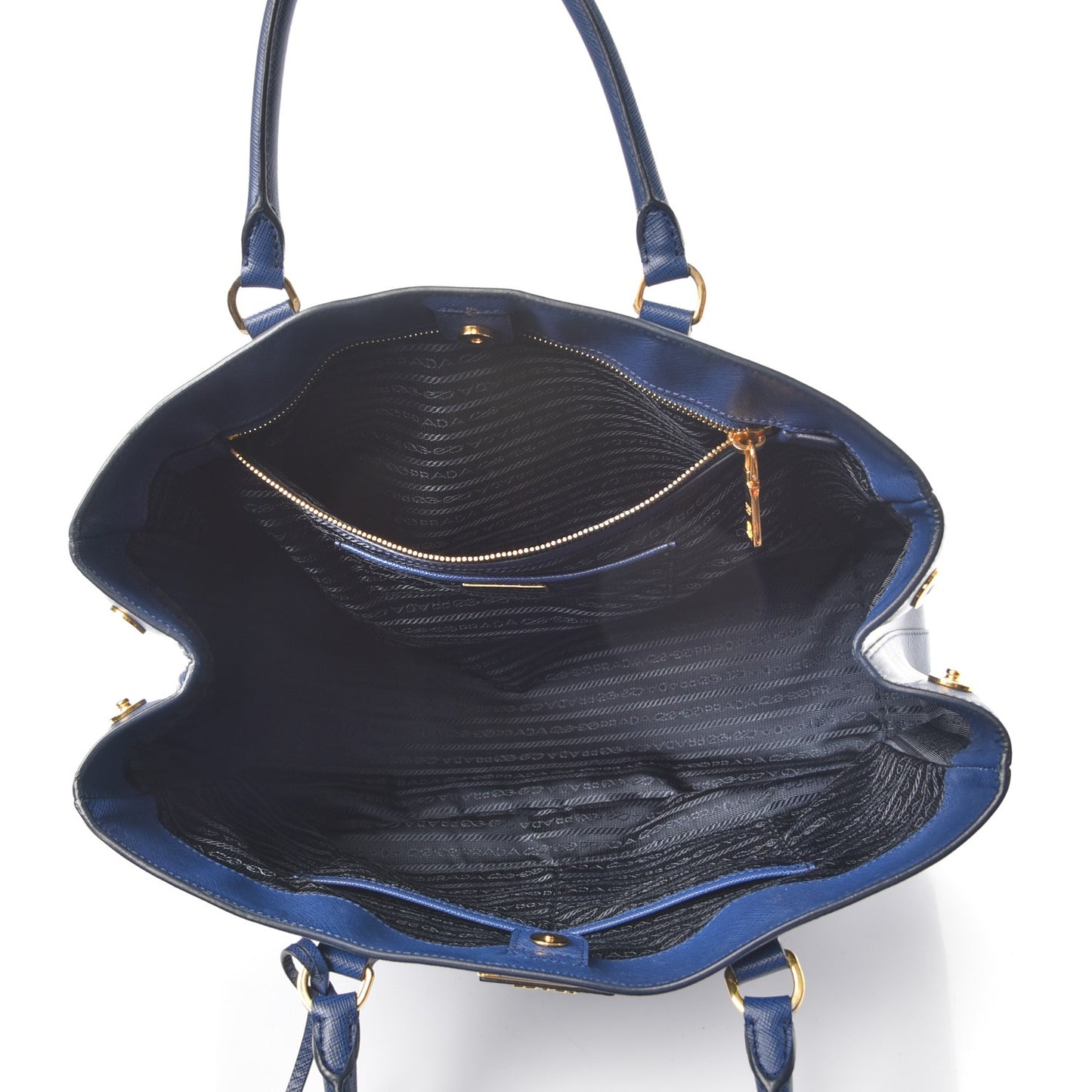 Saffiano Lux Large Tote Bluette