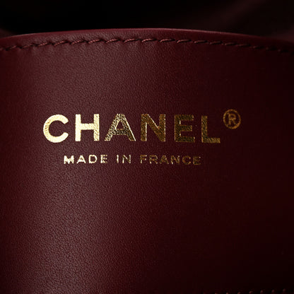 Chanel Caviar Quilted Small Chanel 25 Handbag Burgundy 6 of 11