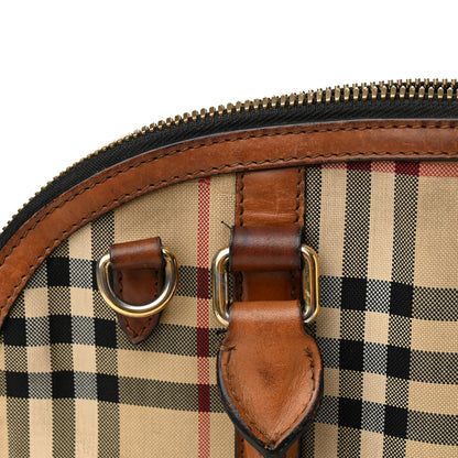 Burberry Horseferry Check Small Orchard Bowling Bag Tan 17 of 26