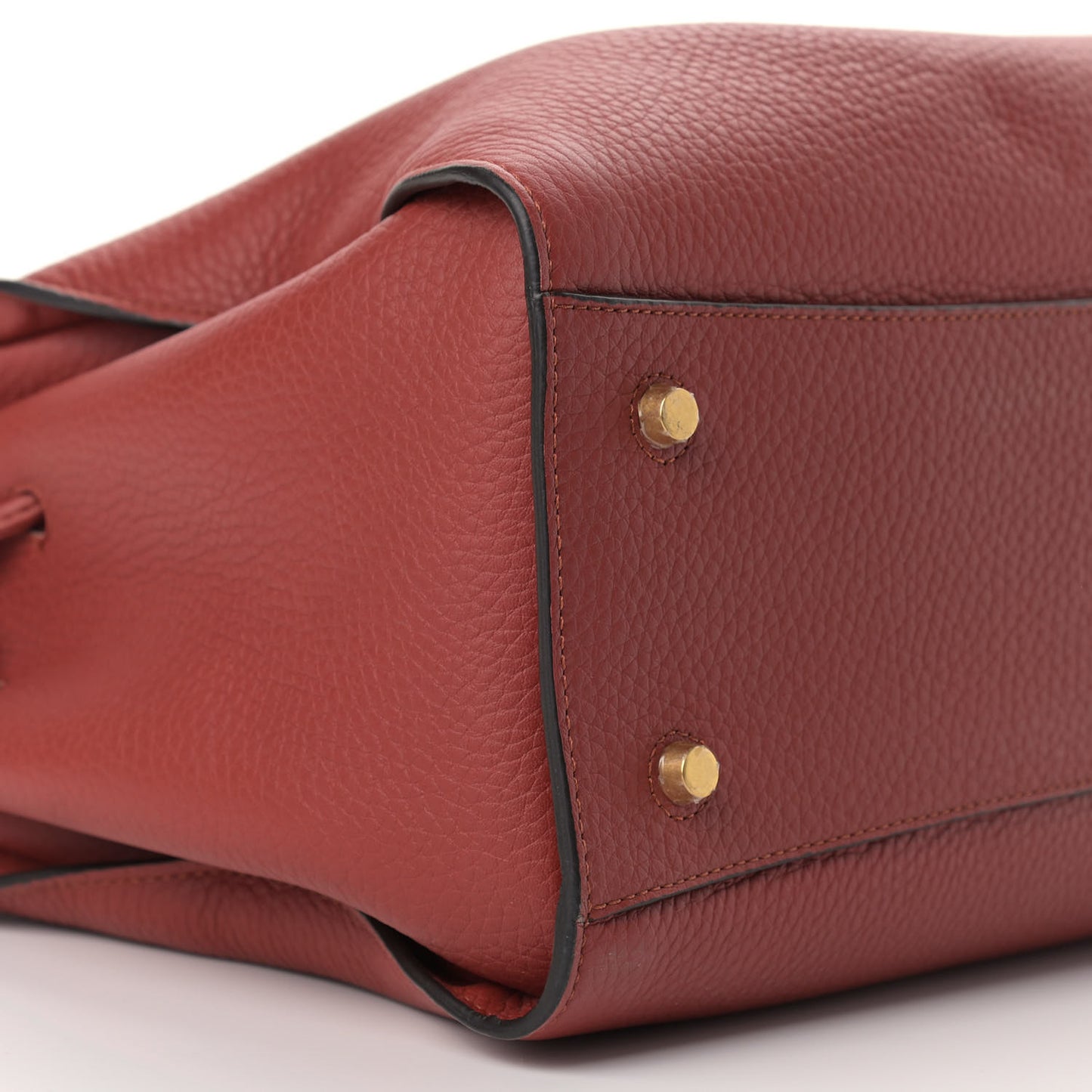 Heavy Grain Iris Tote Rust