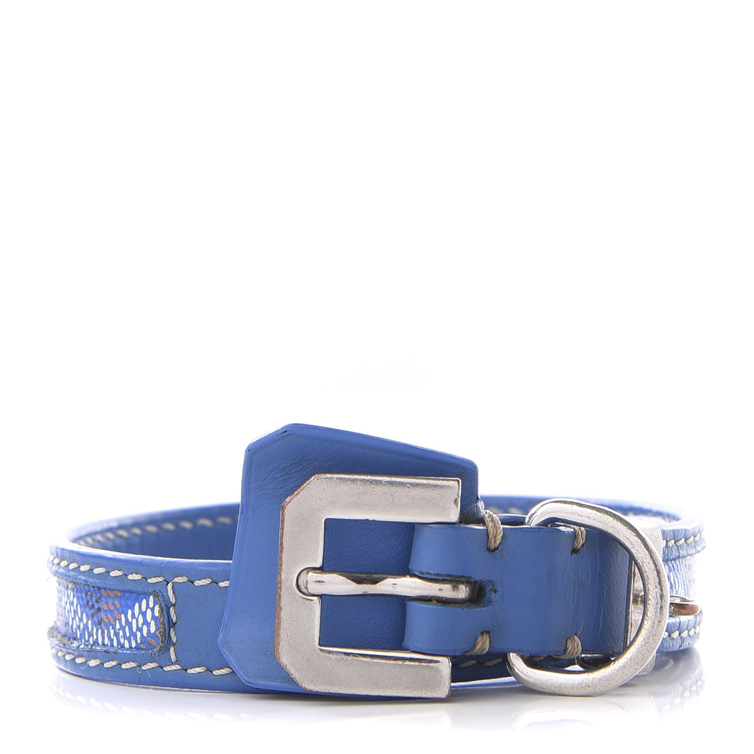 Goyard Goyardine Dog Collar Sky Blue 1 of 7