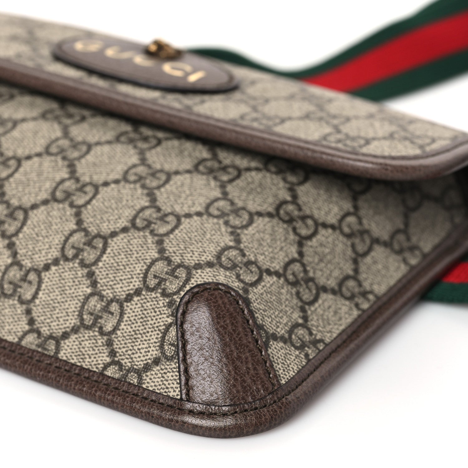 Gucci GG Supreme Monogram Neo Vintage Web Belt Bag Brown 9 of 9