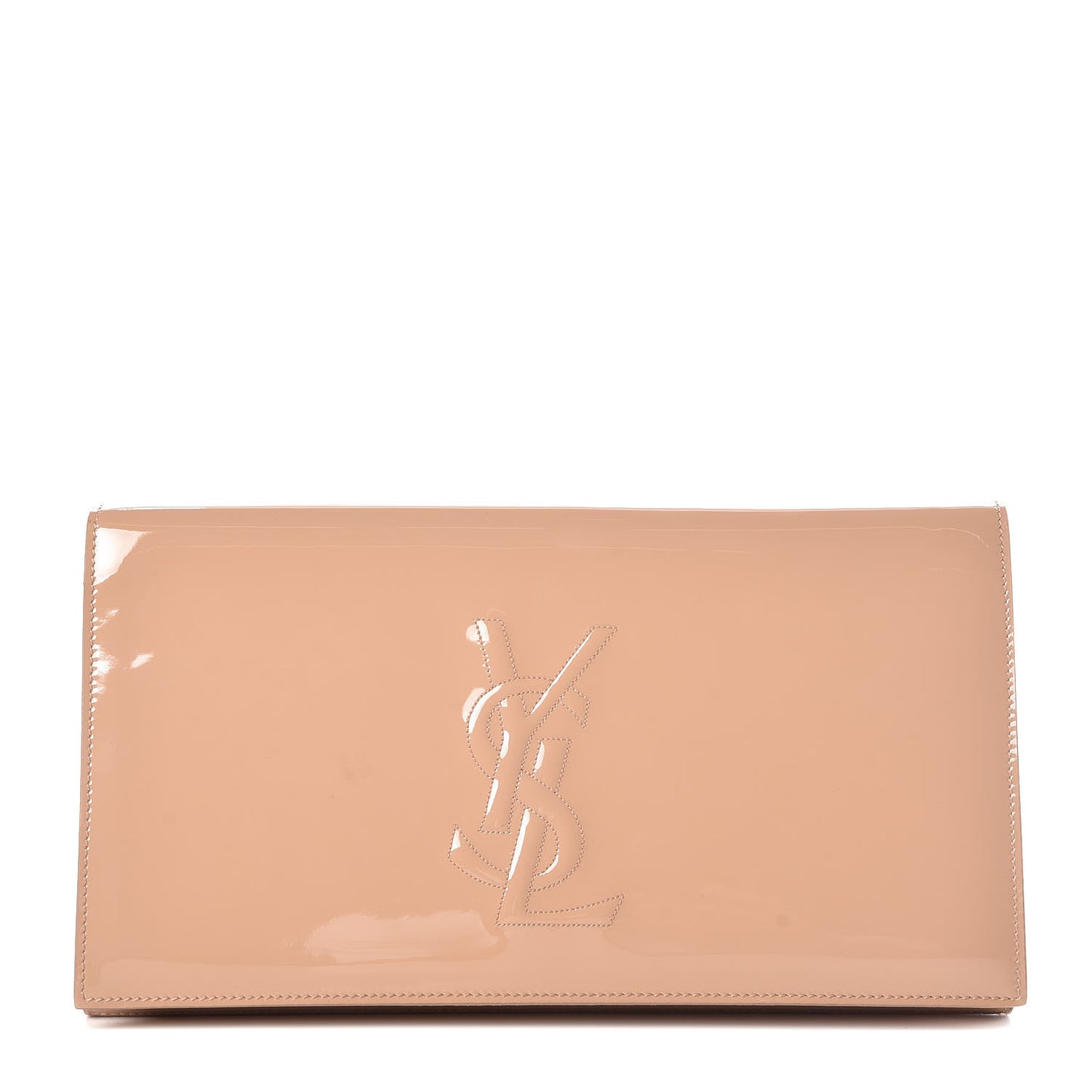 Patent Calfskin Monogram Large Belle De Jour Clutch Chair