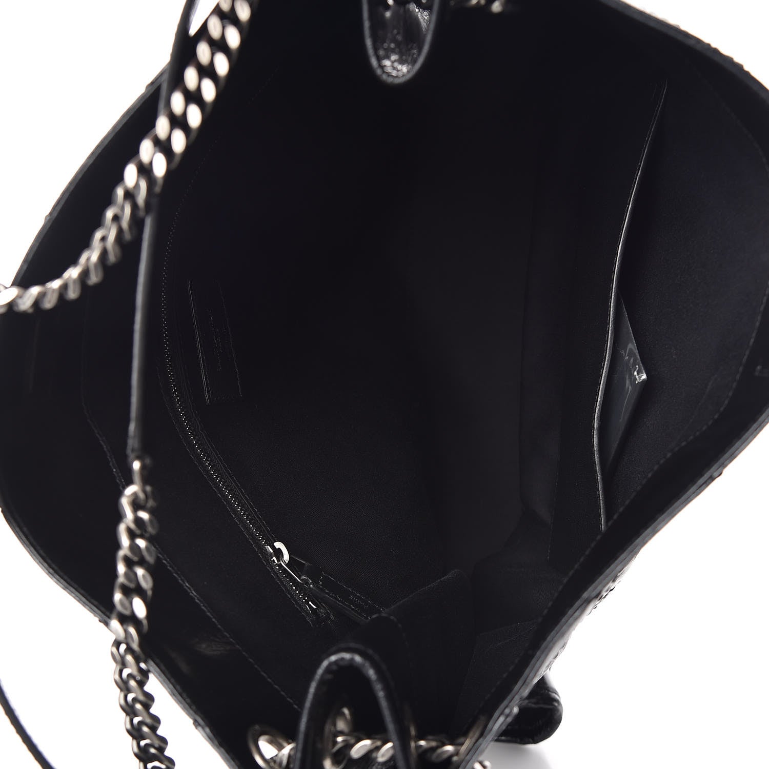 Saint Laurent Crinkled Calfskin Matelasse Monogram Niki Shoulder Bag Black 5 of 10