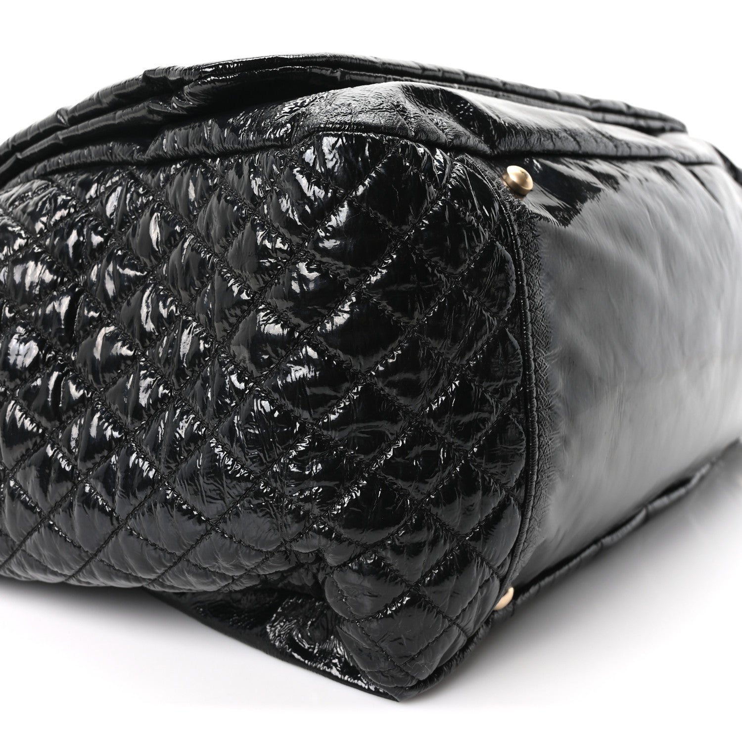 Chanel Vinyl XXL Rock and Chain Flap Black 8 of 9