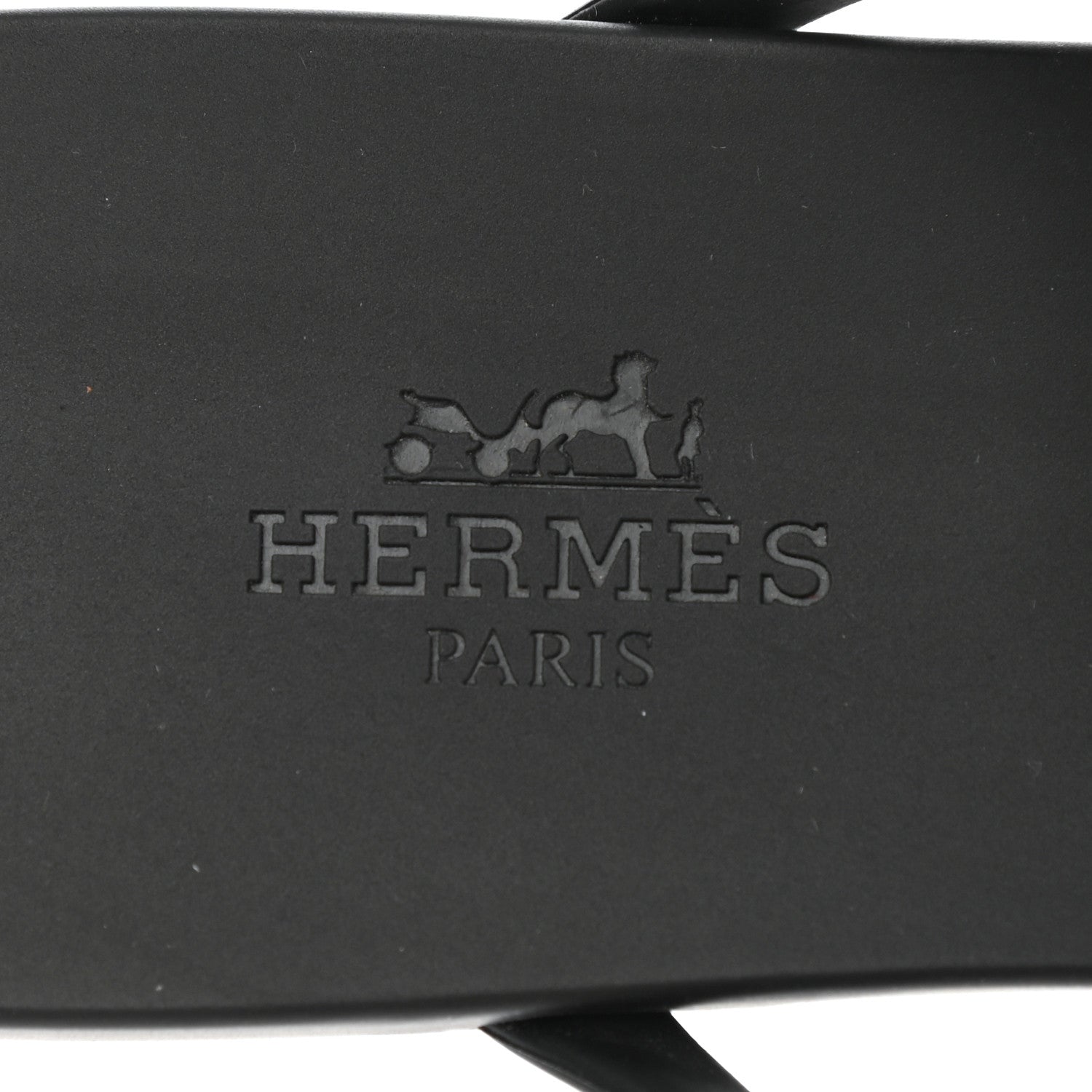 Hermes Rubber Womens Egerie Sandals 37 Black 7 of 9
