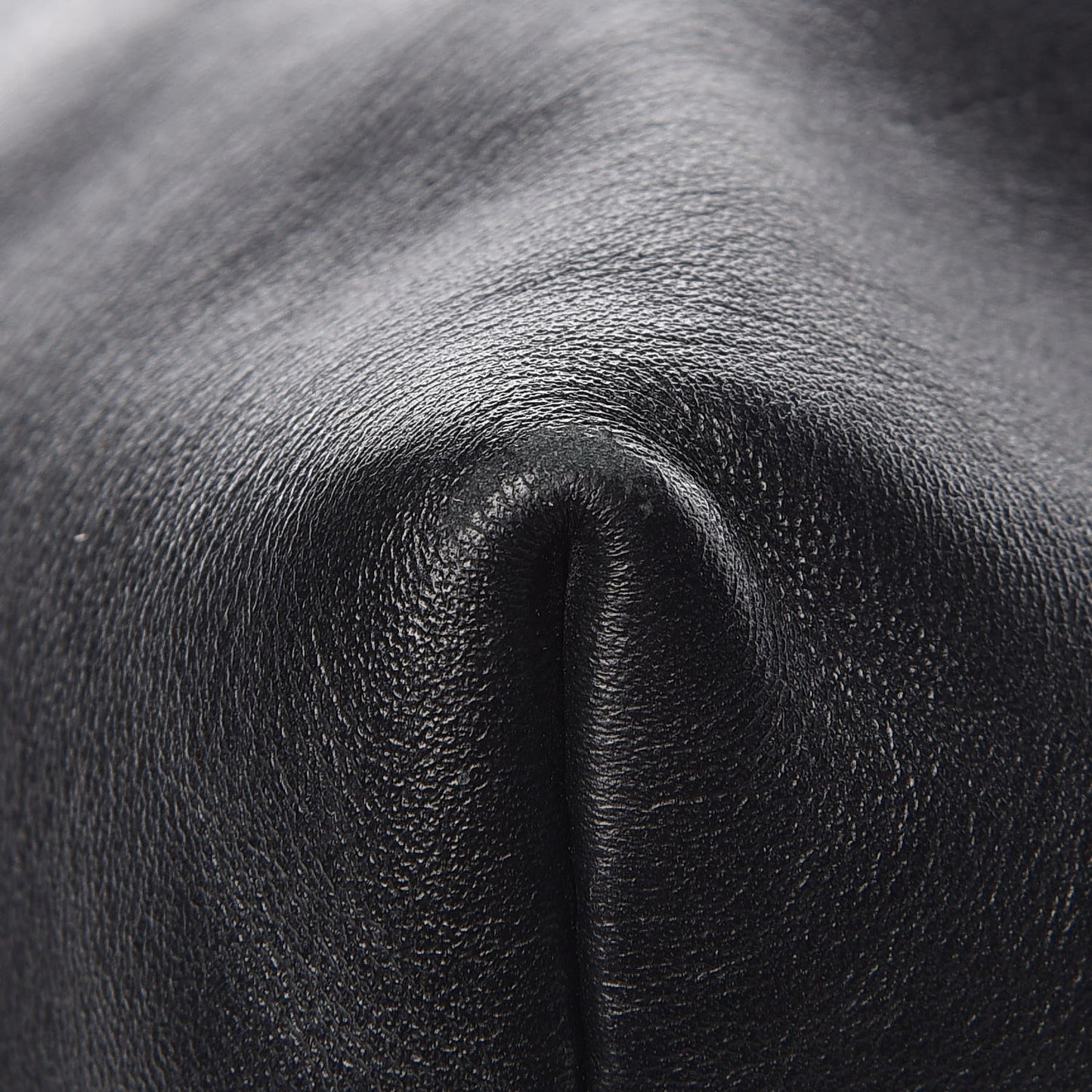 Vitello Soft Calf Shopping Tote Grey Black