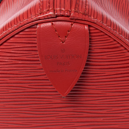 Louis Vuitton Epi Speedy 25 Castillan Red 8 of 10