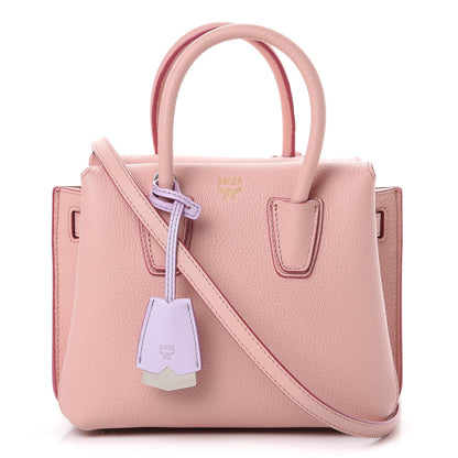 MCM Grained Calfskin Mini Milla Tote Pink Blush 1 of 9